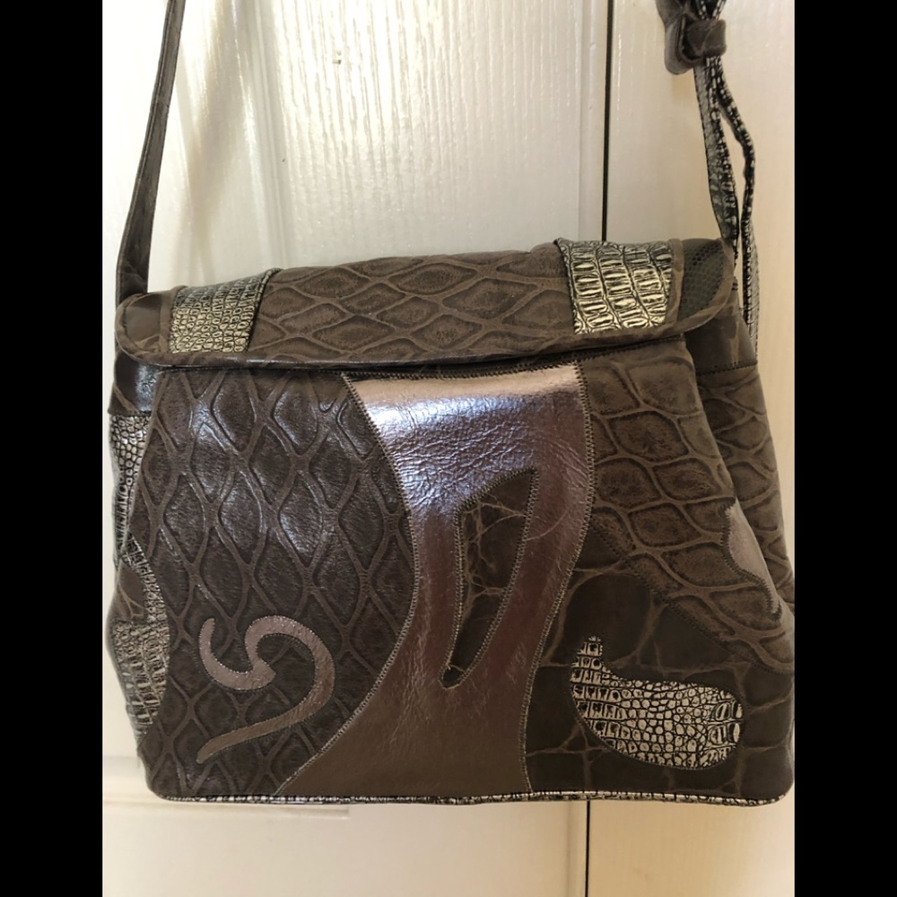 Rare Vintage Sharif Leather Handbag - Picture 2 of 16